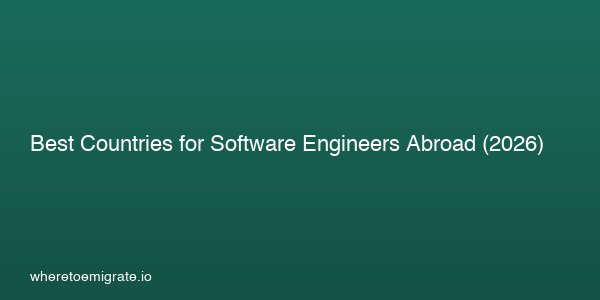 Best Countries For Software Engineers Abroad 2026