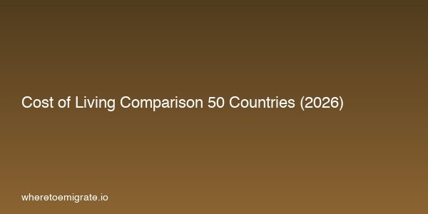 Cost Of Living Comparison 50 Countries 2026