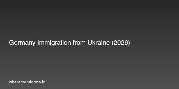 Germany Immigration From Ukraine 2026