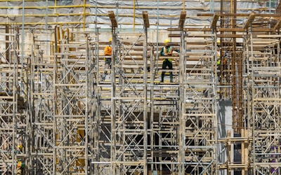 Migrant workers at an airport terminal