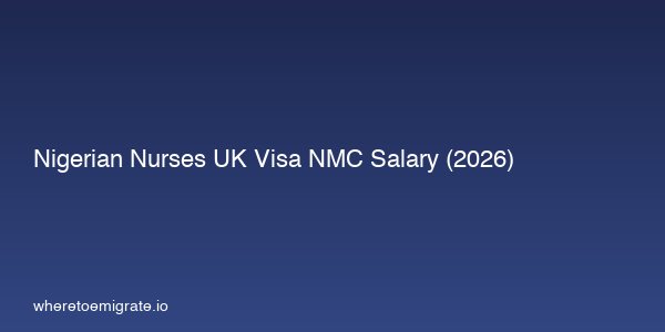 Nigerian Nurses Uk Visa Nmc Salary 2026