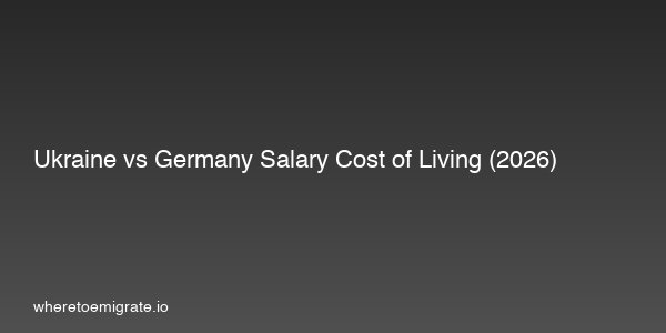 Ukraine Vs Germany Salary Cost Of Living 2026