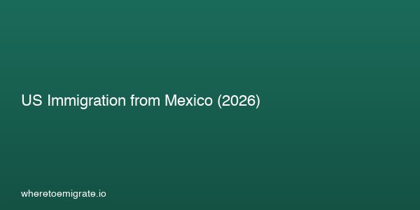 Us Immigration From Mexico 2026